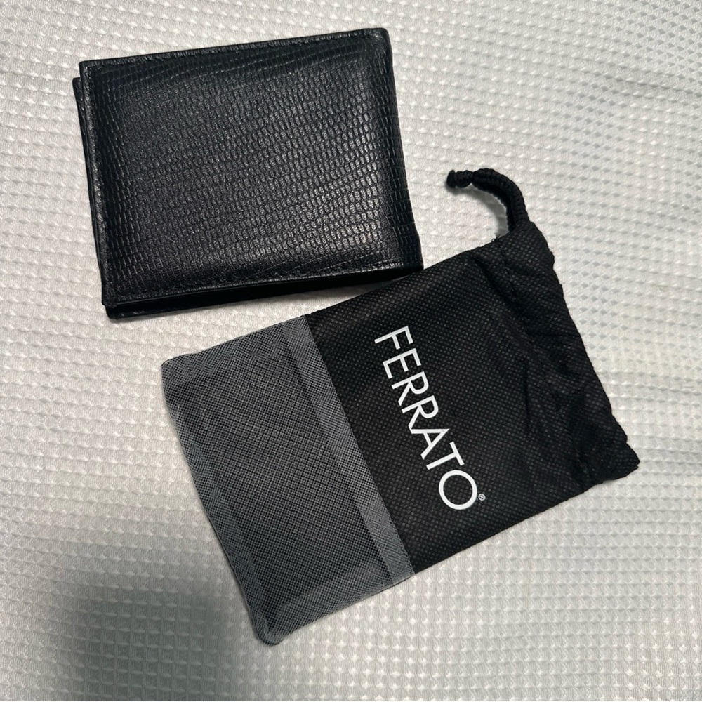 Ferrato Black vacuno /bovine Wallet
